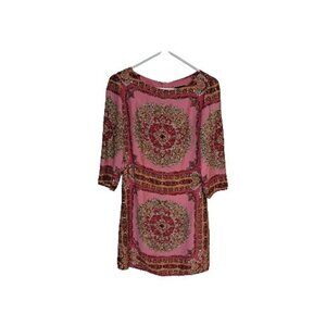 Laundry by Shelli Segal Size 4 Pink Dress Boho  Art To Wear